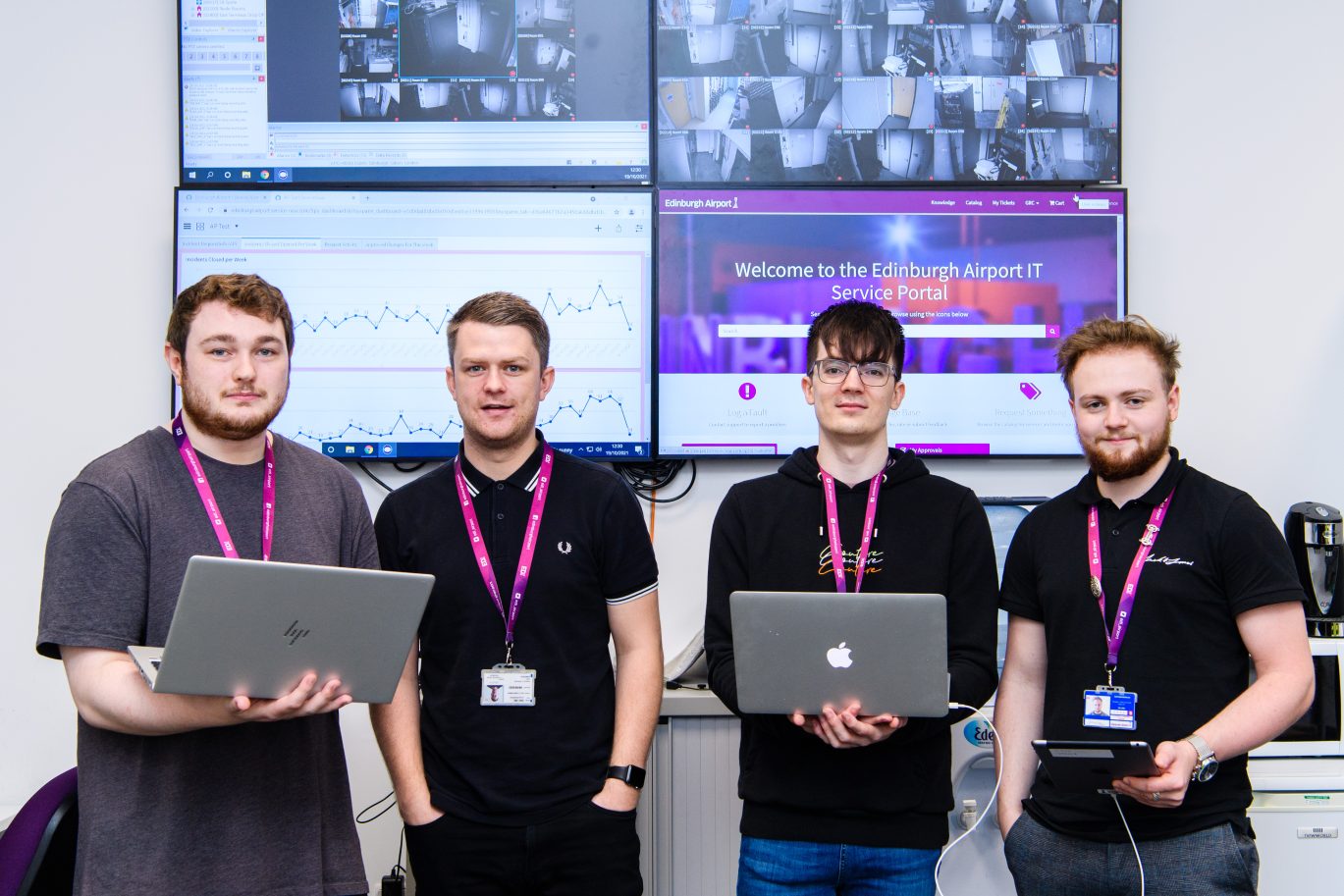 Group of men in office