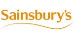 Logo with orange writing for the store Sainsburys